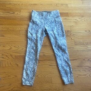 Lululemon Invigorate High-Rise Tight 25" Gritstone White Opal Multi Size 6